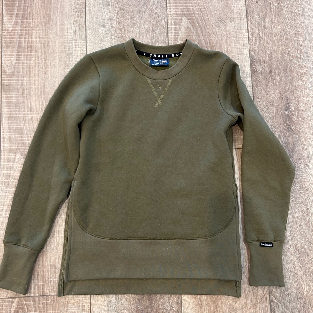 Flag Nor Fail Olive Green Sweatshirt